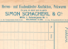 Simon Schacherl & Co: Order Form(between 1910-1920)